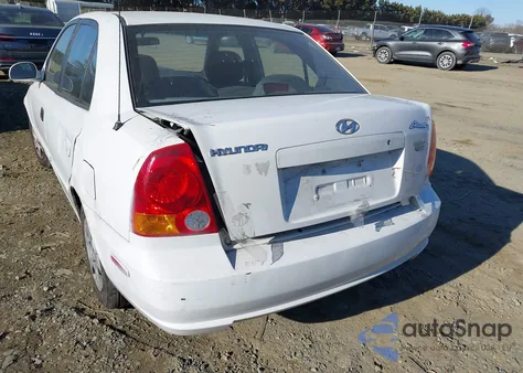 2005 Hyundai Accent Gls z USA, uszkodzony, nr VIN KMHCG45C15U612612